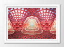 Cuadro enmarcado blanco Arte psicodelico, Alex Grey, arbol de la espiritualidad