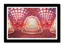 Cuadro enmarcado negro Arte psicodelico, Alex Grey, arbol de la espiritualidad