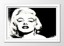 Cuadro enmarcado blanco Marilyn Monroe