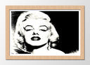Cuadro enmarcado natural Marilyn Monroe