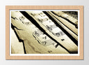 Cuadro enmarcado natural Partitura