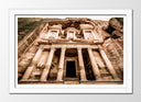 Cuadro enmarcado blanco Decoracion Ciudad Desierto, Petra, Jordania