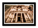 Cuadro enmarcado negro Decoracion Ciudad Desierto, Petra, Jordania