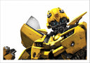 Lámina transformer, robot, coche, Bumblebee