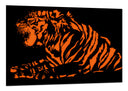 Cuadro tigre naranja y negro, animal, decoracion