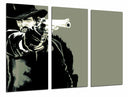 Tríptico red dead redemption, pistolero, vaquero