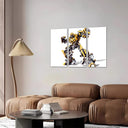 Estancia transformer, bumblebee, coche amarillo
