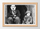 Cuadro enmarcado natural charls chaplin, humor, blanco y negro