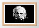 Cuadro enmarcado natural Albert Einstein, ciencia, astrofisico, blanco y negro
