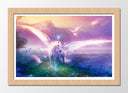 Cuadro enmarcado natural Paisaje Naturaleza Lago Fantasia Caballo Unicornio