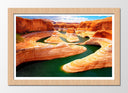 Cuadro enmarcado natural Paisaje Expectacular Rio, Gran Canon Colorado, Naranja