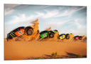 Cuadro Paisaje Desierto Coches Carreras Rally Colores, Caballito
