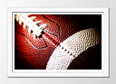 Cuadro enmarcado blanco Rugby, Futbol Americano
