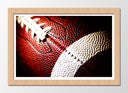 Cuadro enmarcado natural Rugby, Futbol Americano