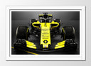 Cuadro enmarcado blanco Formula 1, Renault R.S.18 2018, Carlos Sainz, Hulkenberg