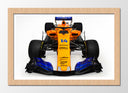 Cuadro enmarcado natural Formula 1, McLaren MCL33 2018, Fernando Alonso, Vandoorne
