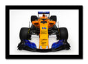 Cuadro enmarcado negro Formula 1, McLaren MCL33 2018, Fernando Alonso, Vandoorne