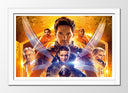 Cuadro enmarcado blanco ant man y la avispa, marvel, superheroes