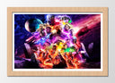Cuadro enmarcado natural marvel, superheroes, multiverso