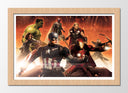 Cuadro enmarcado natural marvel, superheroes, multiverso