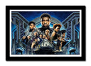 Cuadro enmarcado negro blck panter, marvel, superheroe