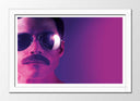 Cuadro enmarcado blanco Bohemina Rhapsody , Freddie Mercury, cantante, rock