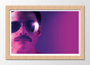 Cuadro enmarcado natural Bohemina Rhapsody , Freddie Mercury, cantante, rock