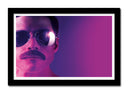 Cuadro enmarcado negro Bohemina Rhapsody , Freddie Mercury, cantante, rock