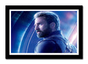 Cuadro enmarcado negro capitan america, marvel, superheroe