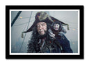Cuadro enmarcado negro piratas del caribe, capitan barbosa