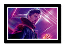 Cuadro enmarcado negro docor strange, marvel, superheroe