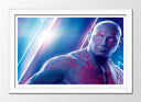 Cuadro enmarcado blanco guardianes de la galaxia, drax el destructor