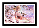 Cuadro enmarcado negro Anime Saber Sakura