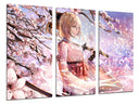 Tríptico Anime Saber Sakura