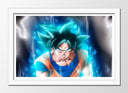 Cuadro enmarcado blanco pelicula, serie, dragon ball, son goku