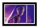 Cuadro enmarcado negro los guardianes de la galaxia, groot