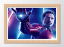 Cuadro enmarcado natural iron man, marvel, superheroe