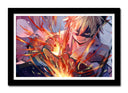 Cuadro enmarcado negro Anime Bakugou Katsuki My Hero