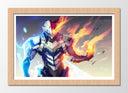 Cuadro enmarcado natural Anime Mecha My Hero