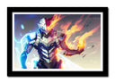 Cuadro enmarcado negro Anime Mecha My Hero
