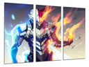 Tríptico Anime Mecha My Hero