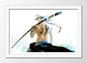 Cuadro enmarcado blanco Anime Trafalgar Law One Piece