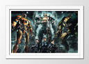 Cuadro enmarcado blanco pacific rim, uprising
