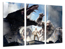 Tríptico godzlia vs king kong