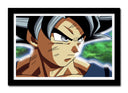 Cuadro enmarcado negro Goku, dragon ball, anime, serie