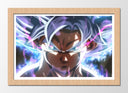 Cuadro enmarcado natural Son goku, dragon ball, anime, color neon, serie