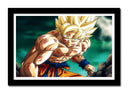 Cuadro enmarcado negro Son goku, dragon ball, anime, serie