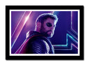 Cuadro enmarcado negro thor, marvel superheroe