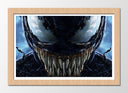 Cuadro enmarcado natural venom, spiderman, marvel