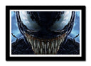 Cuadro enmarcado negro venom, spiderman, marvel